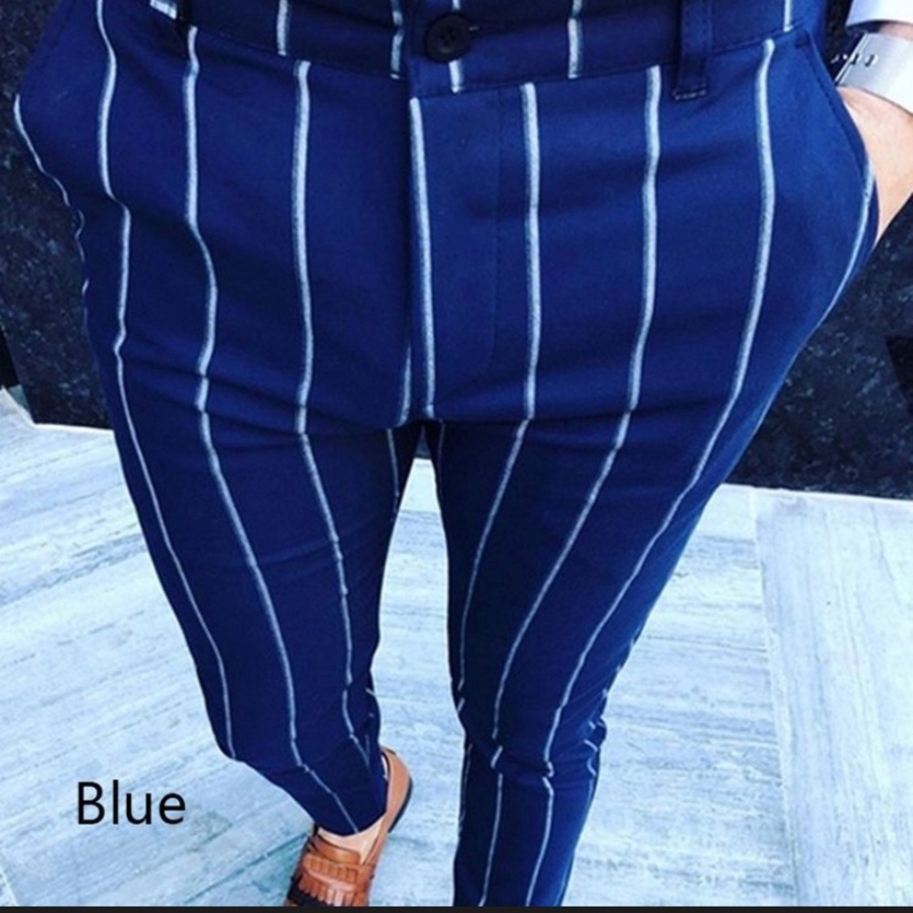 Blue dress pants